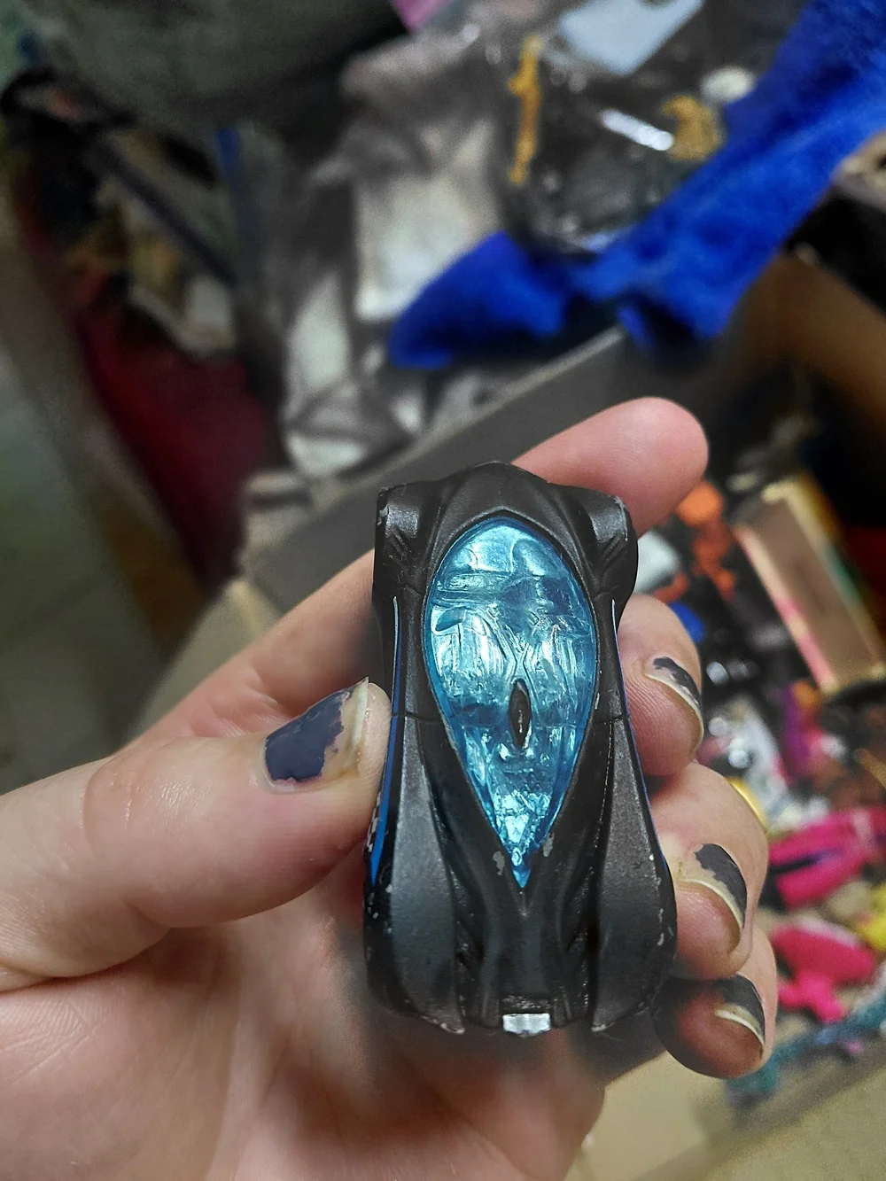 1:64 scale Hot Wheels Mazda Furai concept car. Specifically, this matte black ed